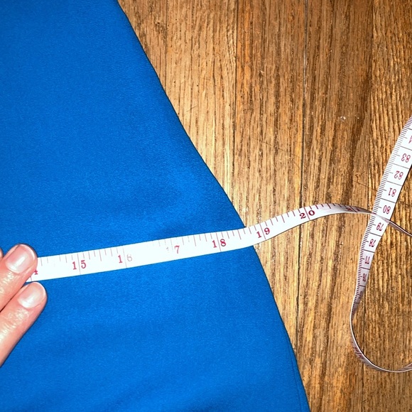 Max & Cleo Asymmetrical Blue and Green High-Low Sundress - Picture 11 of 13